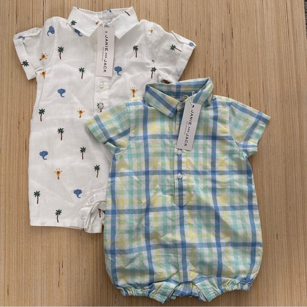 Janie and Jack bundle Baby Boy Romper 3-6 months